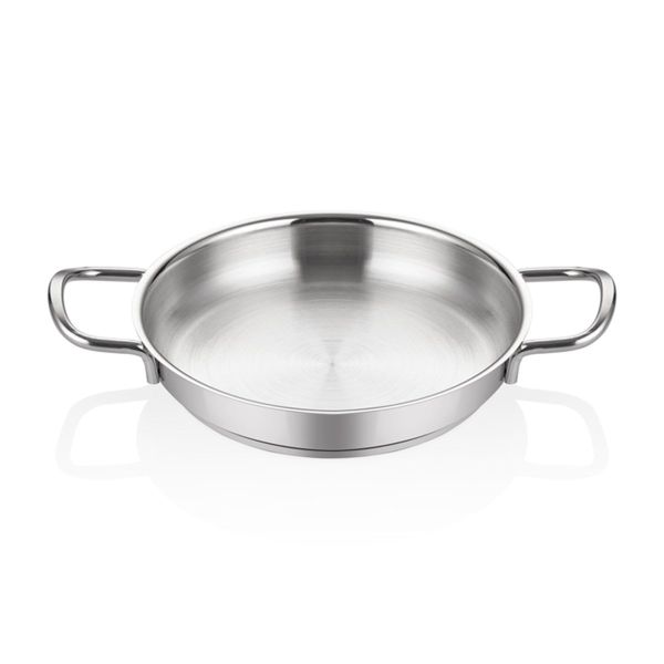 Teräksinen pyöreä astia 22 cm